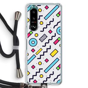 CaseCompany 8-bit N°8: Sony Xperia 5 III Transparant Hoesje met koord