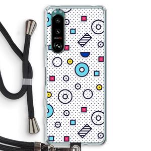 CaseCompany 8-bit N°9: Sony Xperia 5 III Transparant Hoesje met koord