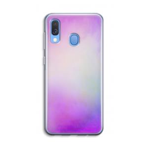 CaseCompany Clouds pastel: Samsung Galaxy A40 Transparant Hoesje