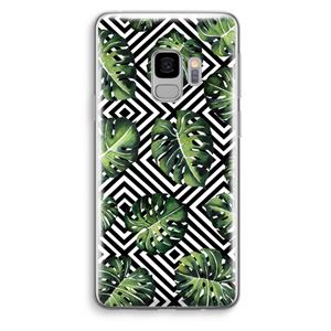 CaseCompany Geometrische jungle: Samsung Galaxy S9 Transparant Hoesje