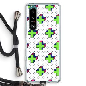 CaseCompany 8-bit N°10: Sony Xperia 5 III Transparant Hoesje met koord