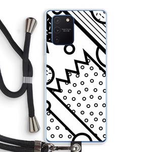 CaseCompany Pop Art #4: Samsung Galaxy Note 10 Lite Transparant Hoesje met koord