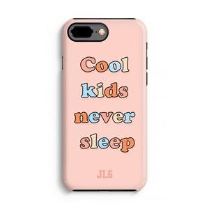 CaseCompany Cool Kids Never Sleep: iPhone 7 Plus Tough Case