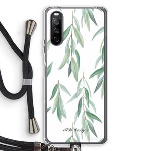 CaseCompany Branch up your life: Sony Sony Xperia 10 III Transparant Hoesje met koord