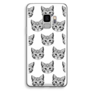 CaseCompany Kitten: Samsung Galaxy S9 Transparant Hoesje
