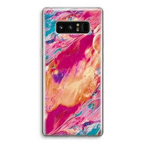 CaseCompany Pastel Echoes: Samsung Galaxy Note 8 Transparant Hoesje