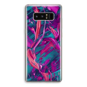 CaseCompany Pink Clouds: Samsung Galaxy Note 8 Transparant Hoesje