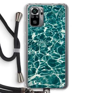 CaseCompany Weerkaatsing water: Xiaomi Redmi Note 10S Transparant Hoesje met koord