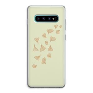 CaseCompany Falling Leaves: Samsung Galaxy S10 Plus Transparant Hoesje