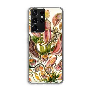 CaseCompany Haeckel Nepenthaceae: Samsung Galaxy S21 Ultra Transparant Hoesje