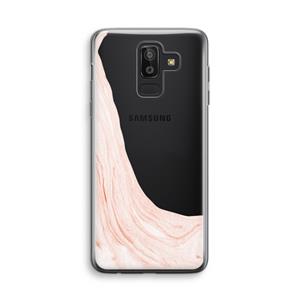 CaseCompany Peach bath: Samsung Galaxy J8 (2018) Transparant Hoesje