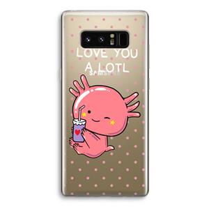CaseCompany Love You A Lotl: Samsung Galaxy Note 8 Transparant Hoesje