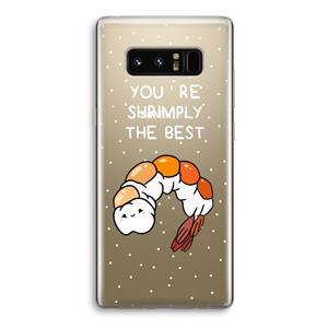 CaseCompany You're Shrimply The Best: Samsung Galaxy Note 8 Transparant Hoesje