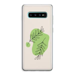 CaseCompany Beleaf in you: Samsung Galaxy S10 Plus Transparant Hoesje