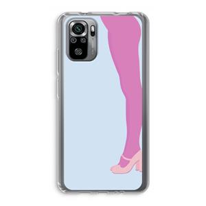 CaseCompany Pink panty: Xiaomi Redmi Note 10S Transparant Hoesje
