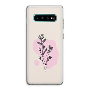 CaseCompany Roses are red: Samsung Galaxy S10 Plus Transparant Hoesje