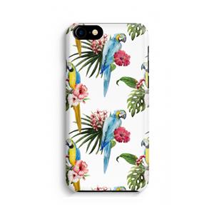 CaseCompany Kleurrijke papegaaien: iPhone 8 Volledig Geprint Hoesje