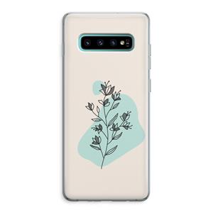 CaseCompany Violets are blue: Samsung Galaxy S10 Plus Transparant Hoesje