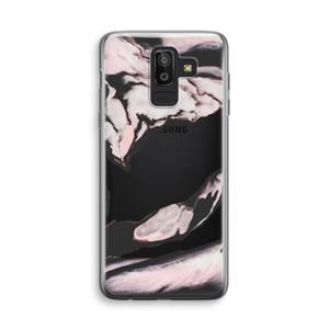 CaseCompany Roze stroom: Samsung Galaxy J8 (2018) Transparant Hoesje