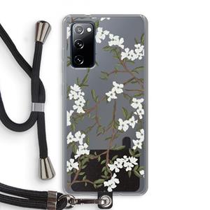 CaseCompany Blossoming spring: Samsung Galaxy S20 FE / S20 FE 5G Transparant Hoesje met koord