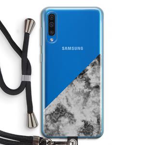 CaseCompany Onweer: Samsung Galaxy A50 Transparant Hoesje met koord