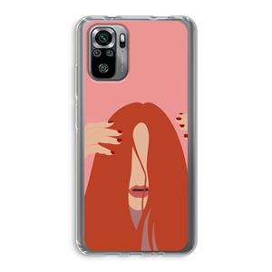 CaseCompany Woke up like this: Xiaomi Redmi Note 10S Transparant Hoesje