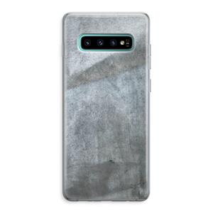 CaseCompany Grey Stone: Samsung Galaxy S10 Plus Transparant Hoesje