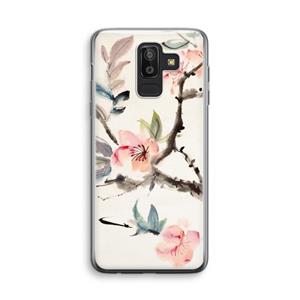 CaseCompany Japanse bloemen: Samsung Galaxy J8 (2018) Transparant Hoesje