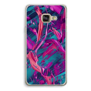 CaseCompany Pink Clouds: Samsung A3 (2017) Transparant Hoesje