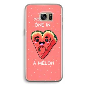 CaseCompany One In A Melon: Samsung Galaxy S7 Edge Transparant Hoesje