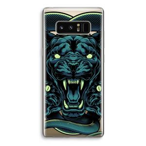 CaseCompany Cougar and Vipers: Samsung Galaxy Note 8 Transparant Hoesje