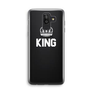 CaseCompany King zwart: Samsung Galaxy J8 (2018) Transparant Hoesje