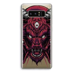 CaseCompany Hell Hound and Serpents: Samsung Galaxy Note 8 Transparant Hoesje