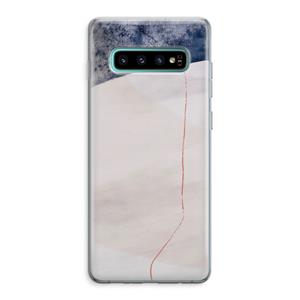 CaseCompany Stone White: Samsung Galaxy S10 Plus Transparant Hoesje