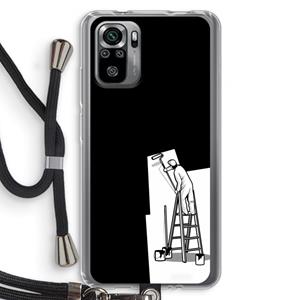 CaseCompany Musketon Painter: Xiaomi Redmi Note 10S Transparant Hoesje met koord