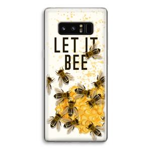 CaseCompany Let it bee: Samsung Galaxy Note 8 Transparant Hoesje