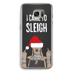 CaseCompany Came To Sleigh: Samsung Galaxy S7 Edge Transparant Hoesje