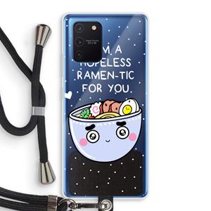 CaseCompany I'm A Hopeless Ramen-Tic For You: Samsung Galaxy Note 10 Lite Transparant Hoesje met koord