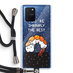 CaseCompany You're Shrimply The Best: Samsung Galaxy Note 10 Lite Transparant Hoesje met koord