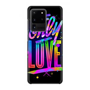CaseCompany Only Love: Volledig geprint Samsung Galaxy S20 Ultra Hoesje