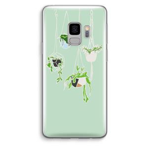 CaseCompany Hang In There: Samsung Galaxy S9 Transparant Hoesje