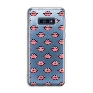 CaseCompany Lipjes: Samsung Galaxy S10e Transparant Hoesje
