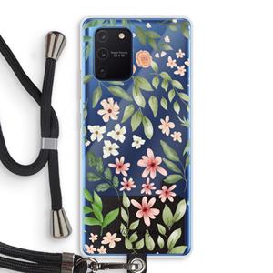 CaseCompany Botanical sweet flower heaven: Samsung Galaxy Note 10 Lite Transparant Hoesje met koord