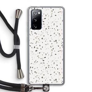 CaseCompany Terrazzo N°14: Samsung Galaxy S20 FE / S20 FE 5G Transparant Hoesje met koord