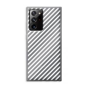 CaseCompany Strepen zwart-wit: Samsung Galaxy Note 20 Ultra / Note 20 Ultra 5G Transparant Hoesje