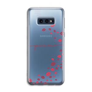 CaseCompany Kusjes: Samsung Galaxy S10e Transparant Hoesje