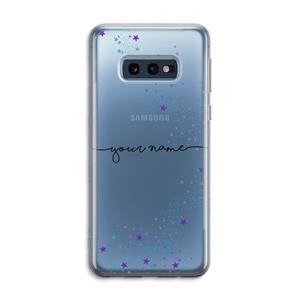 CaseCompany Sterren: Samsung Galaxy S10e Transparant Hoesje