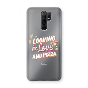 CaseCompany Pizza is the answer: Xiaomi Redmi 9 Transparant Hoesje