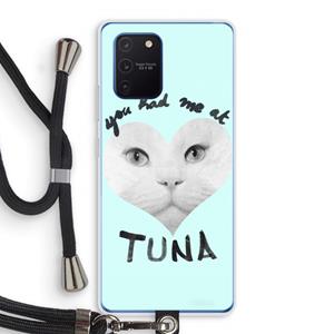 CaseCompany You had me at tuna: Samsung Galaxy Note 10 Lite Transparant Hoesje met koord