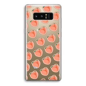 CaseCompany Just peachy: Samsung Galaxy Note 8 Transparant Hoesje